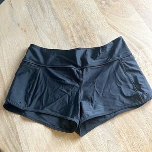 Prana Black Athletic Shorts with Wide Waistband
